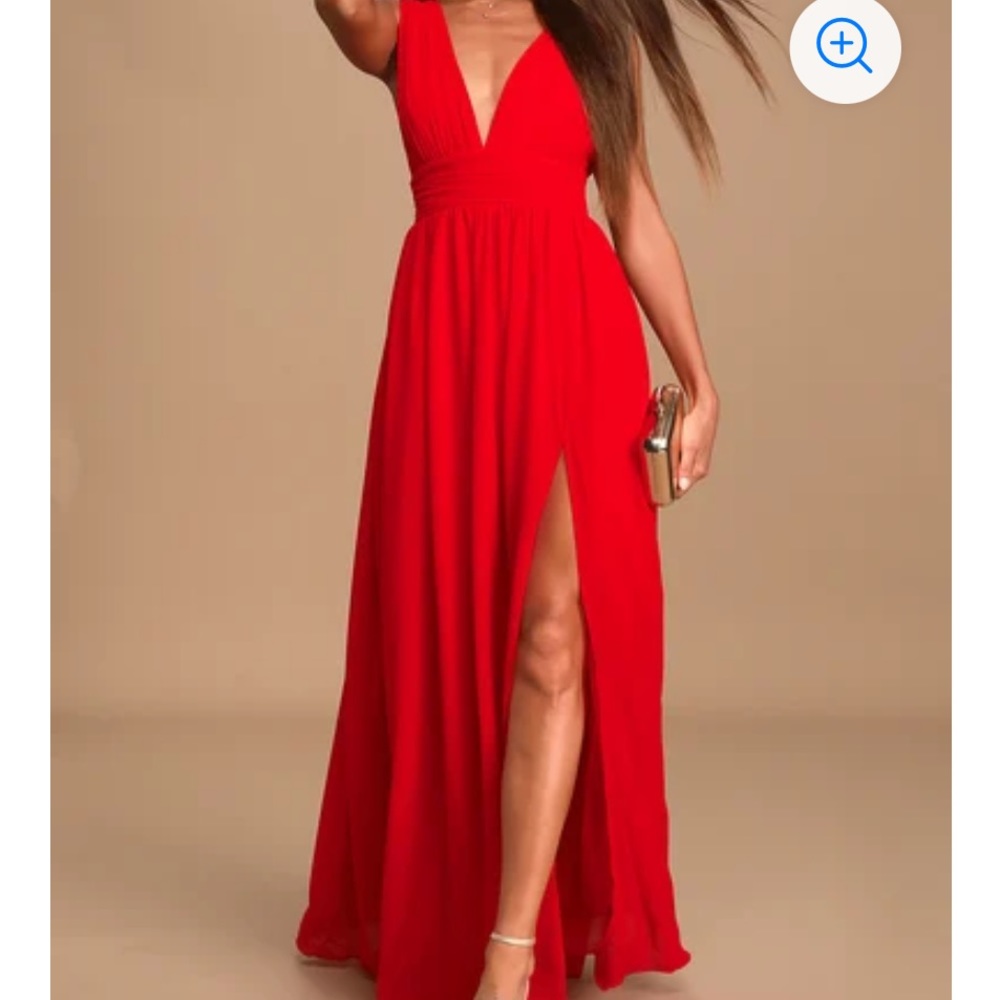 Heavenly Hues Red Maxi Dress